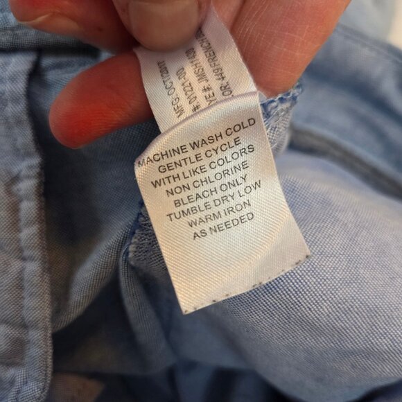 Johnnie-O 100% Cotton Chino Shorts Light Blue Golfing Business Casual Men's 38 - Picture 6 of 9